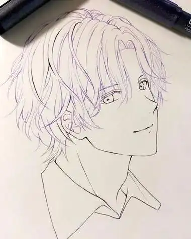 动漫人物铅笔画手绘 动漫人物铅笔画手绘图片