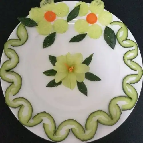 荷塘秋雨陌陌做的简单美丽的盘饰(6)——简便快手盘饰