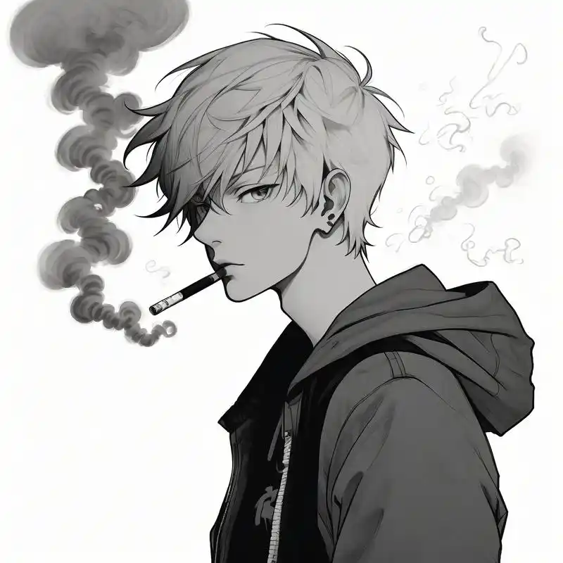 男生叼烟侧脸头像08 男生叼烟侧脸头像,谁用谁好看系列,谁能拒绝啊