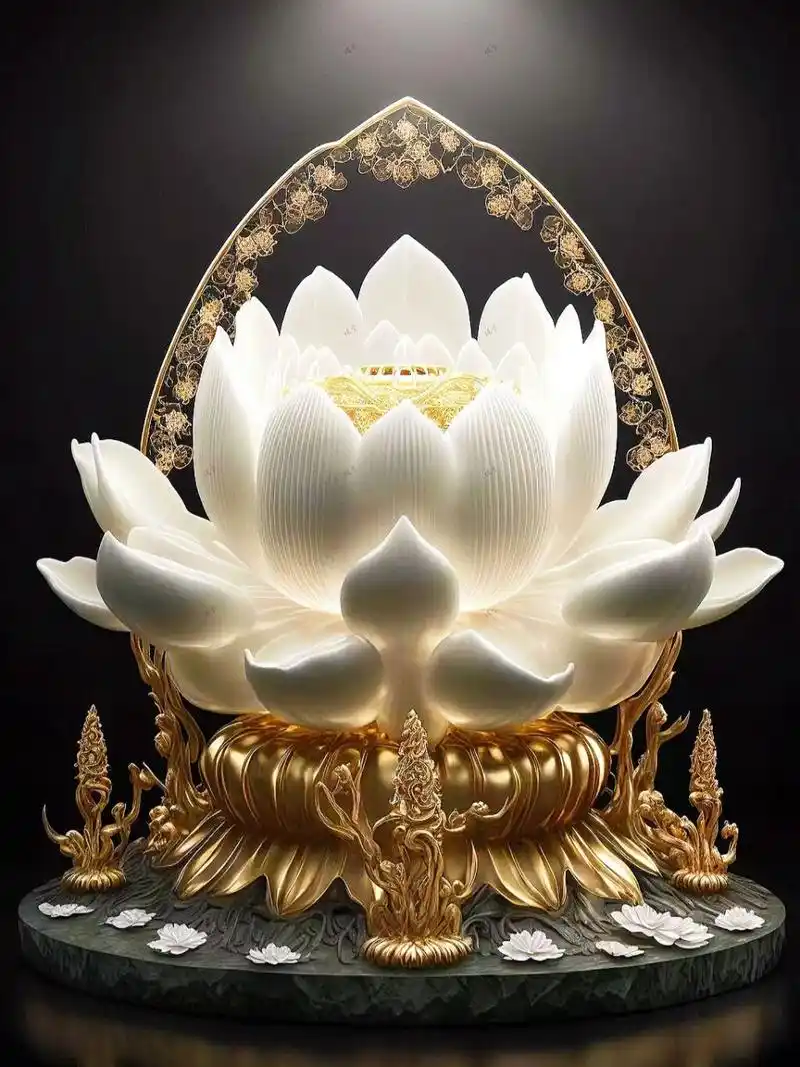 来生愿做一朵莲,静静盛开在佛前.