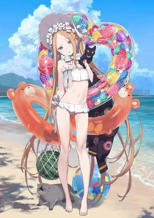 fgo五星泳装阿比盖尔立绘赏析反向原版从坏孩子变成好孩子