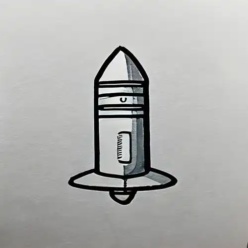 数字简笔画rpg火箭筒