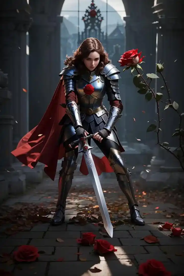 骑士拿着一把剑单膝下跪壁纸 - 抖音