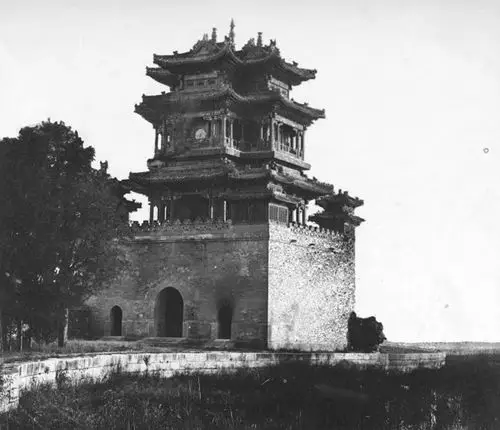 老照片:1860年的北京,火烧前的圆明园