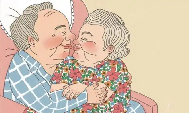 插画师以老夫老妻为主题画出令人羡慕的爱情这才是爱情的模样
