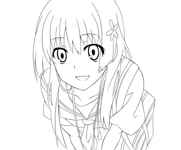 高清动漫线稿1000张_素材_关键词_主页