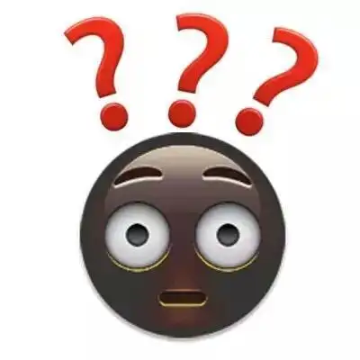 emoj 黑脸问号