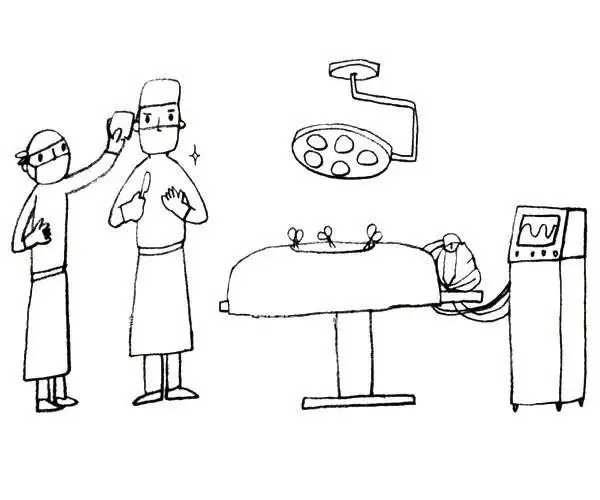 手术室里的医生,图片,简笔画-学笔画