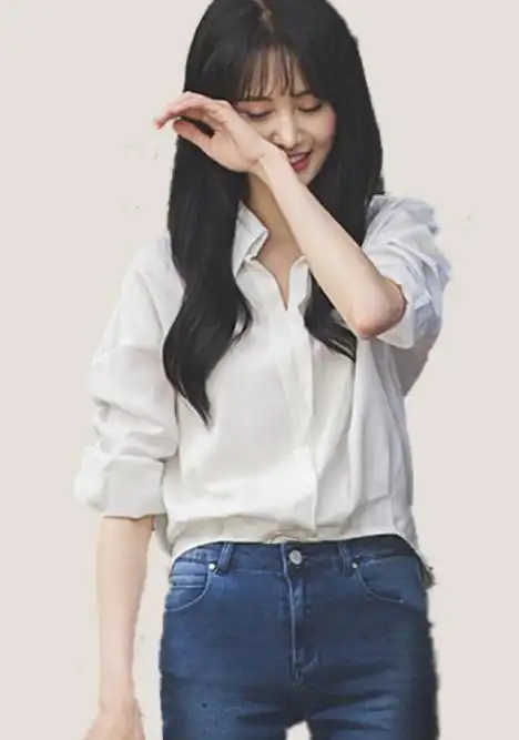 微微一笑很倾城郑爽同款韩版白色衬衫长袖宽松显痩上衣