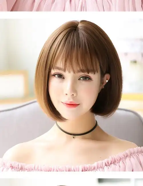 假发女短发短直发头套轻薄自然中老年妈妈全头套发套