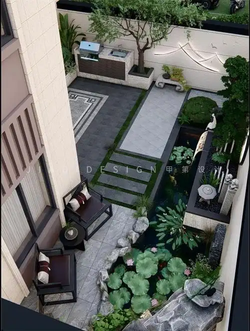 项目地址:北京项目面积:50  很多人都以为只有院子大了做新中式风格才