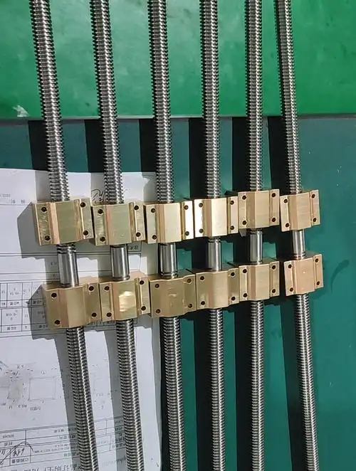 304不锈钢梯形丝杠 梯形牙铜螺母 左右旋正反牙丝杠-度小视