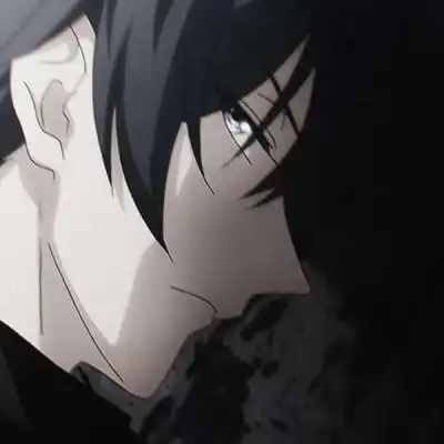 男生动漫头像/丧/黑白