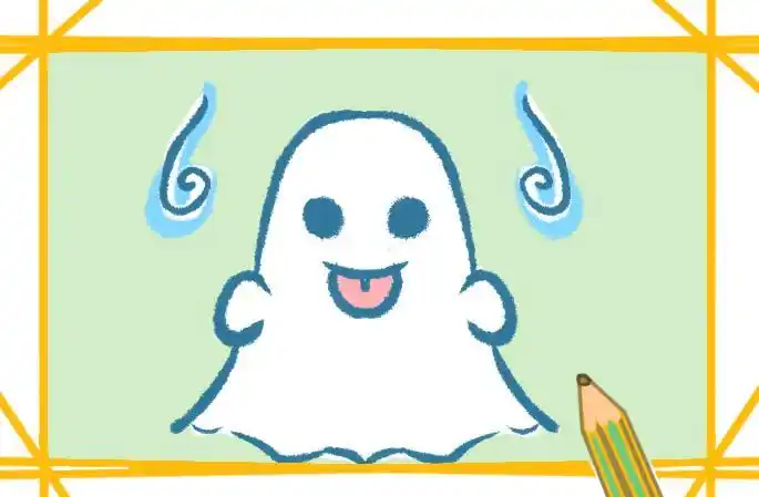 鬼魂简笔画q版的图片原创教程