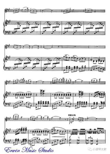 《海滨音诗》附小提琴谱-盛中国演奏