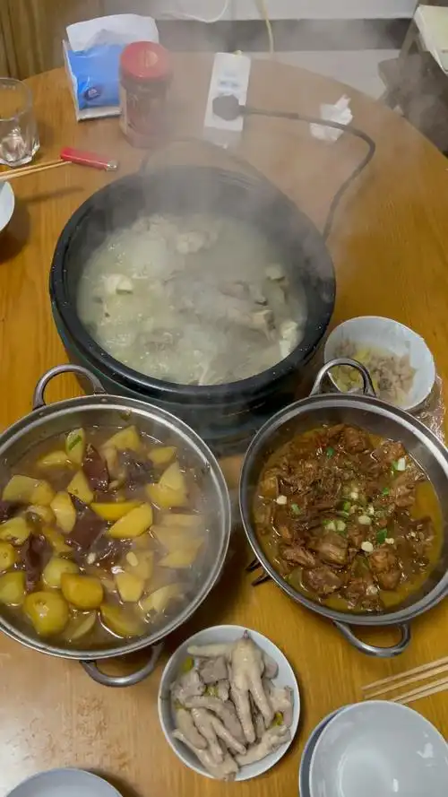 过年回农村老家第一顿晚餐,记录一下