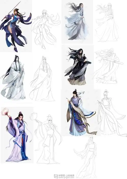 古风插画之人物个性表达—姿态篇