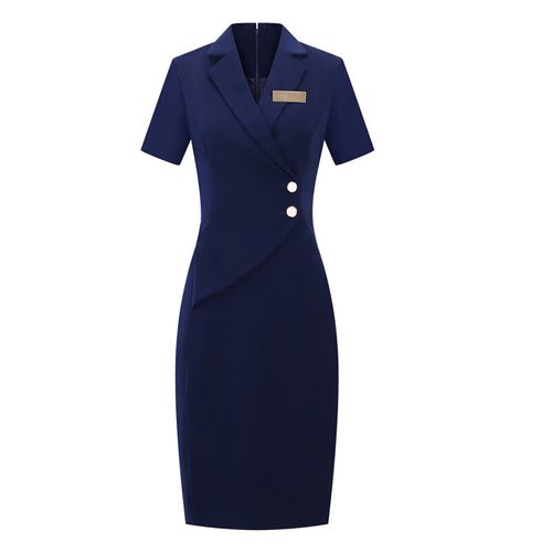 圣琪朵空姐制服夏装南航深航川航厦航遮肉短袖案场客服美容顾问工作服