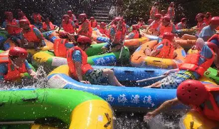 庐山西海奇幻漂流将军峡吴王谷一日游原桃花溪漂流升级改造激流穿梭