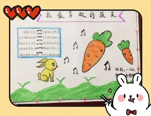 我与蔬菜做朋友二年级手抄报二年级手抄报
