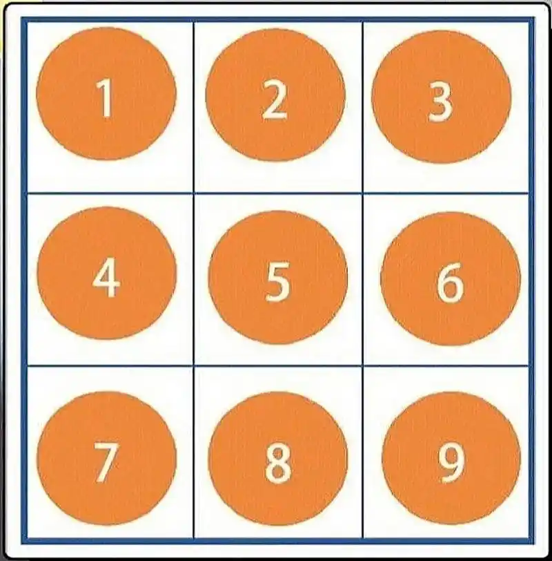 《数字九宫格》 适合中班幼儿 目标:幼儿在游戏中进行点数配对的同时