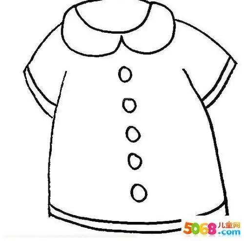 画儿童衣服的简笔画
