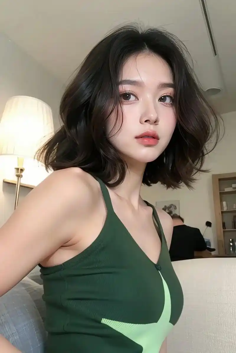 2024流行发型(24)女生短发法式烫发,自然蓬松的发丝使人 - 抖音