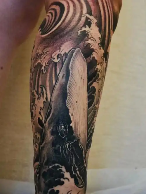 鲸海浪tattoo