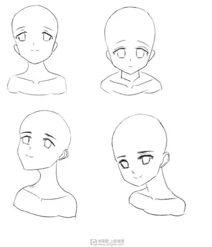 作业:动漫人物头部仰视,俯视的画法训练 - komorebirh-25-099