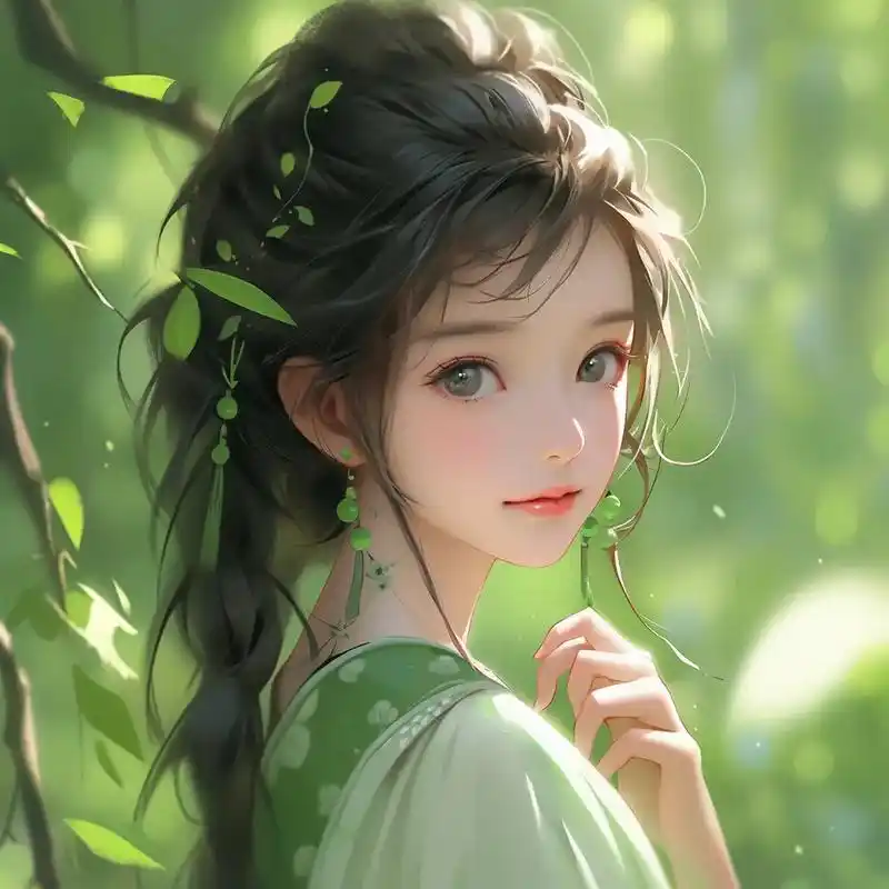 做一个森系女孩.#女生头像 #优质头像 #二次元头像 #动漫 - 抖音