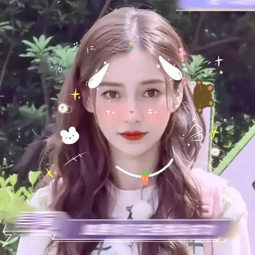 自制杨颖滤镜头像