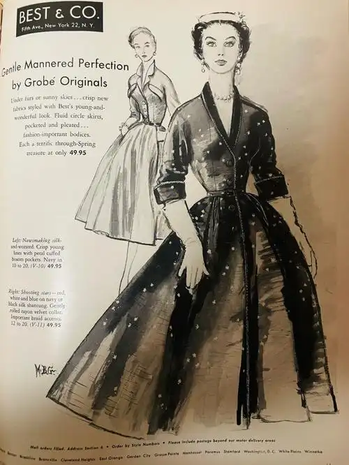 1954年的vogue2月刊内页内容分享2