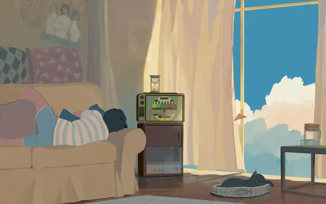 温暖治愈系手绘高清桌面壁纸_风格壁纸_壁纸下载_美桌网