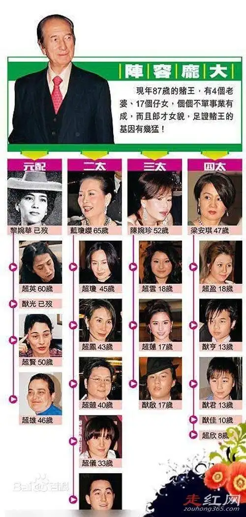 赌王大太太的孩子死因黎婉华的四个孩子分别是谁