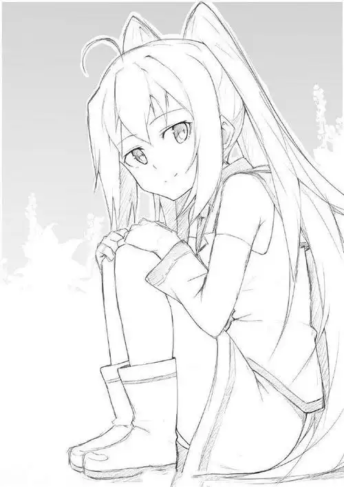 精品新手临摹漫画线稿图