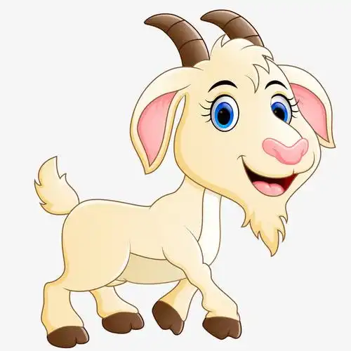 卡通手绘山羊动物设计