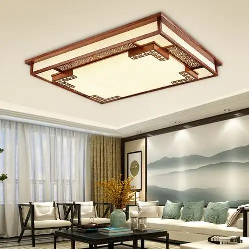 雷士新中式客厅灯吸顶灯中国风中式卧室灯餐厅家用长方形灯具灯饰