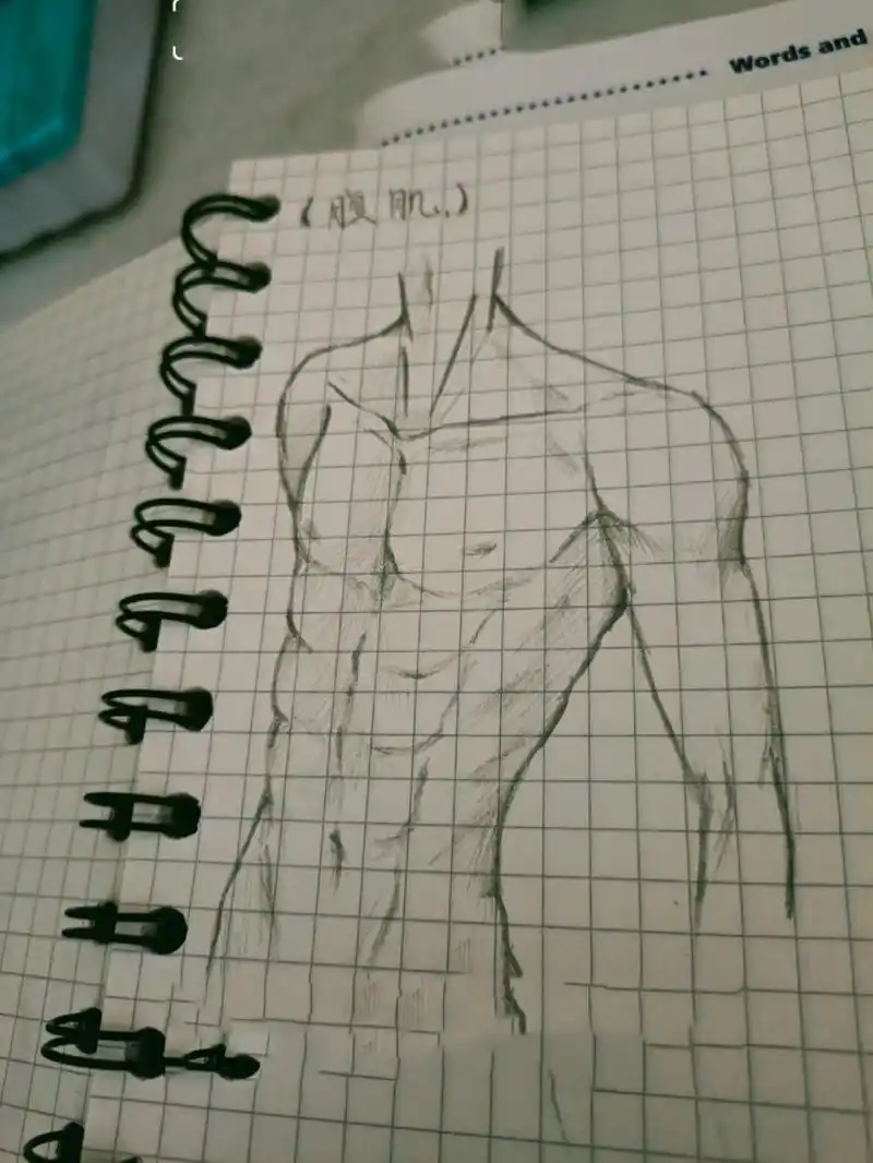 动漫男♂腹肌 腹肌真的难啊(那个水印是之前的,但是改不掉了.)