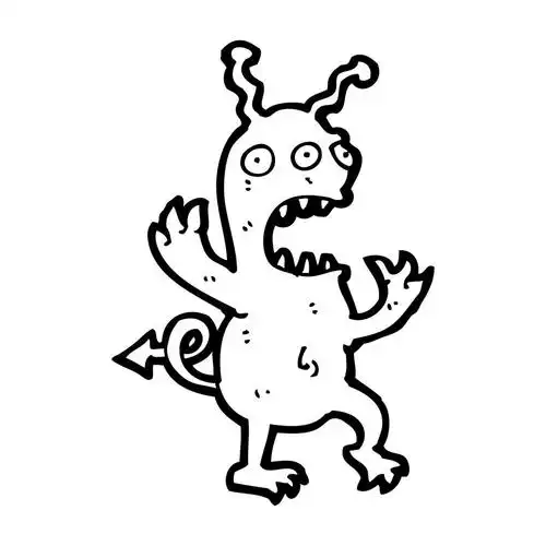 外星人卡通,向量,在白色背景上的外星人卡通