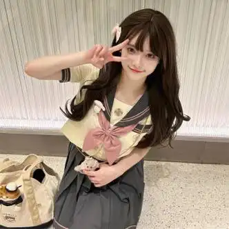 婵町jk水手服制服日系甜美学院风夏秋基础款中间服女套装学生短装短袖