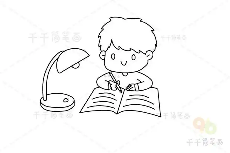 小朋友的一天 努力完成课后作业公主人物视频简笔画