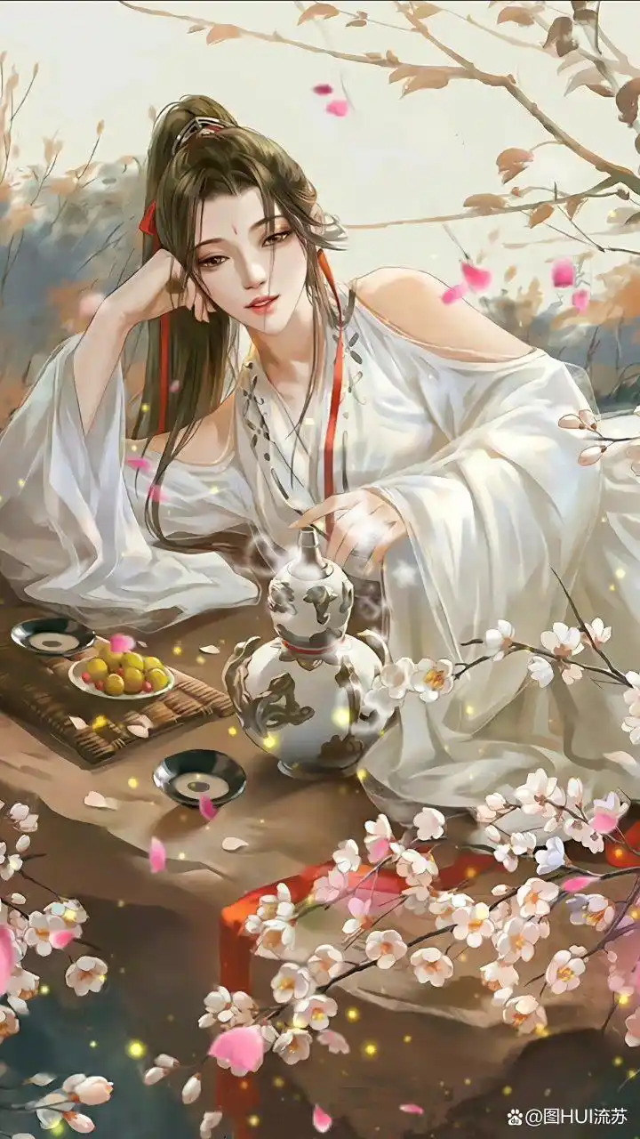 古风人物饮酒系列唯美壁纸