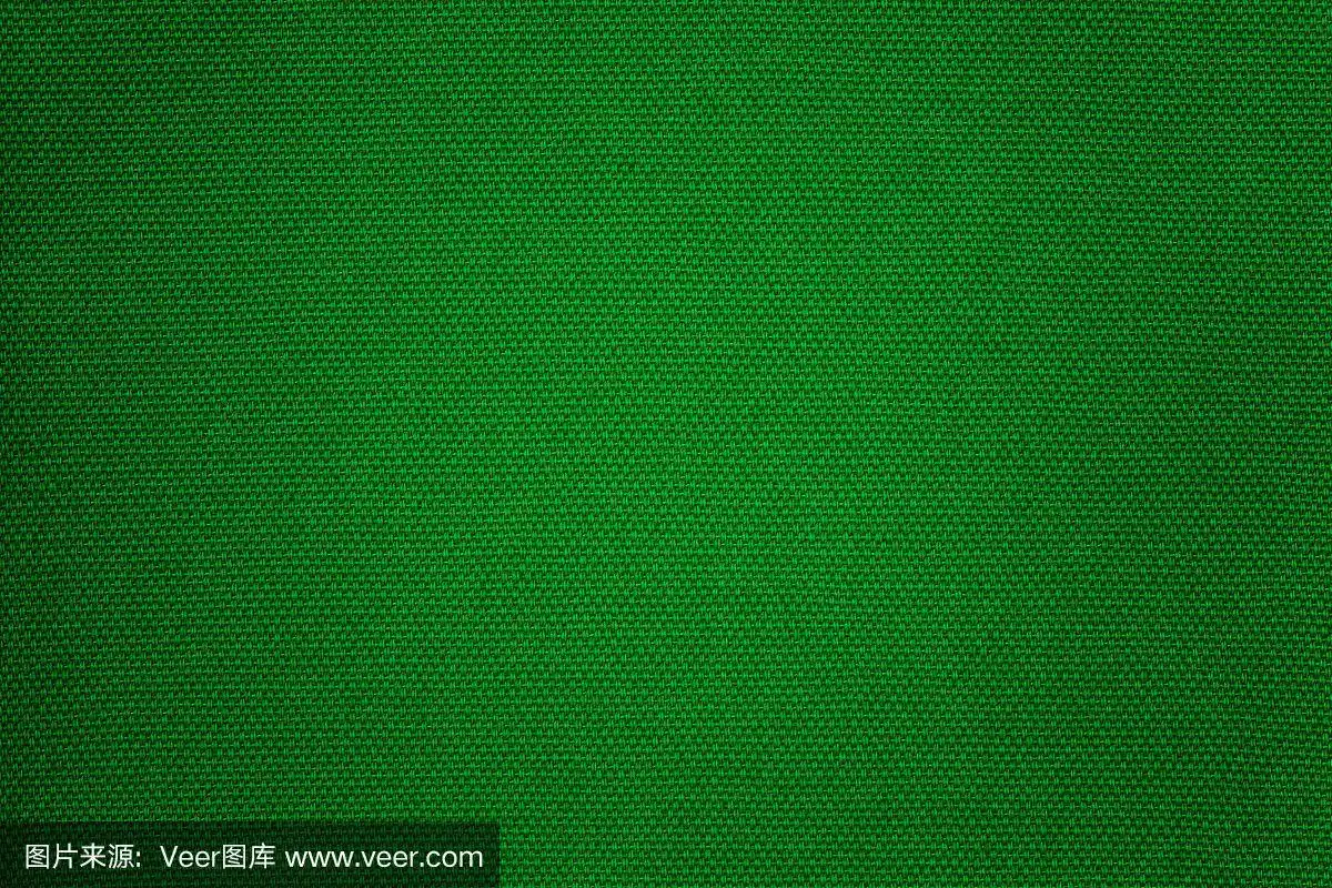 深绿色的织物纹理作背景