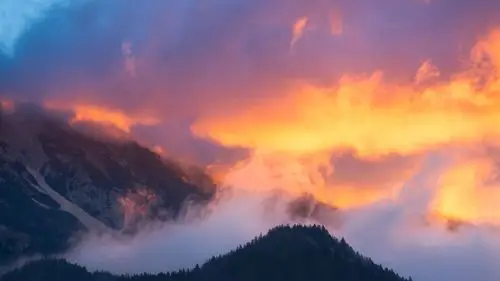 斯洛文尼亚日出风光高清桌面壁纸