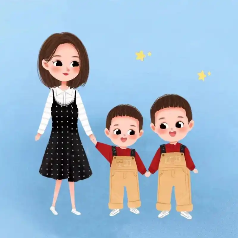 头像|妈妈和两个儿子头像 头像更新