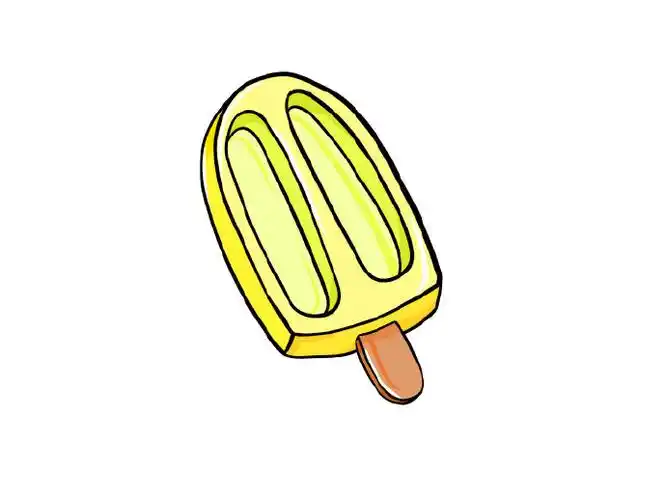 夏日小甜品简笔画素材,超可爱的夏日甜品临摹图