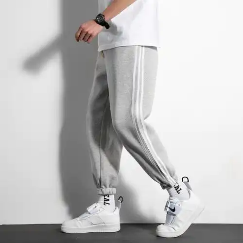 初中学生运动卫裤男韩版宽松潮流束脚休闲裤青少年百搭休闲裤