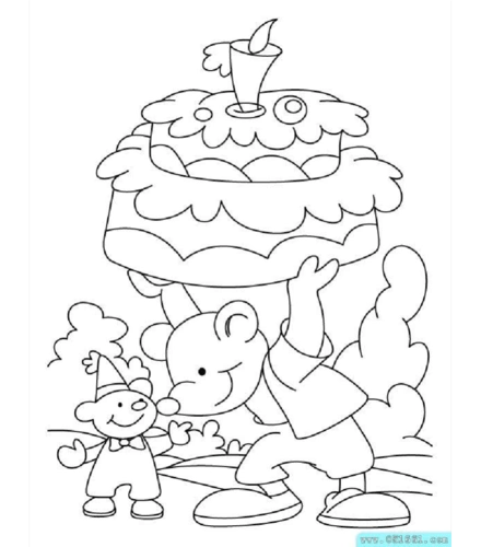 宝宝涂色画填色画