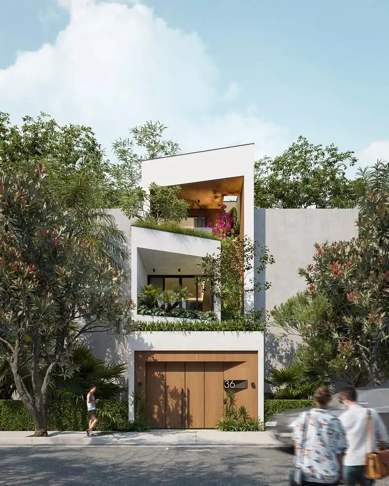 6m面宽农村宅基地自建别墅住宅#农村自建房 #别墅设计 #宅 - 抖音