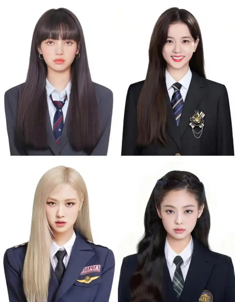 有网友说:blackpink四闺女证件照,lisa的修得最好看